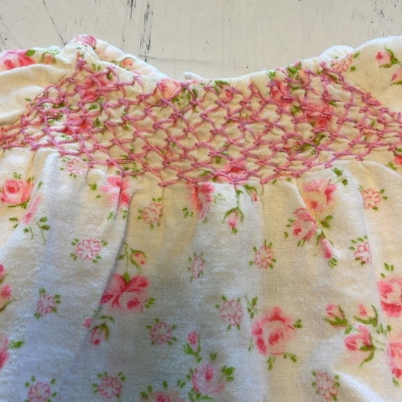 Vintage Rose Floral Baby Gown - Picture 2 of 4